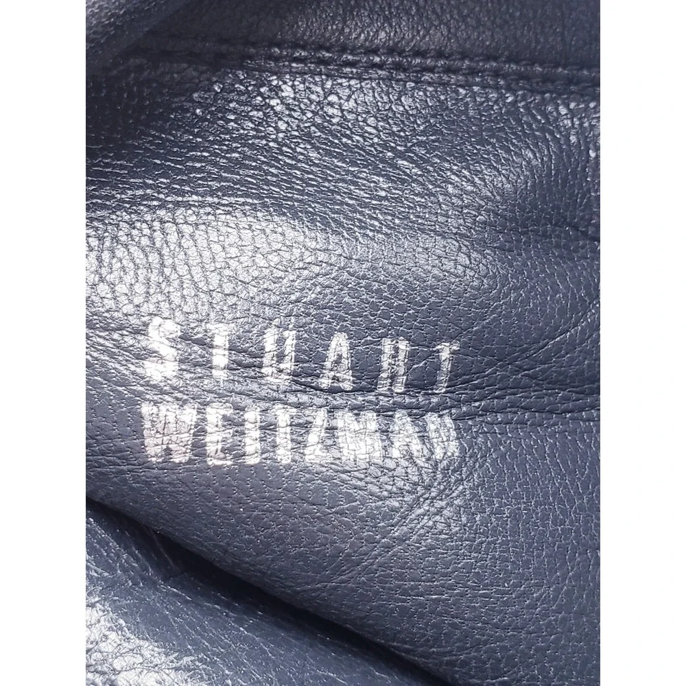 Stuart Weitzman 5050 Over the Knee Boots Black Leather Size 9.5